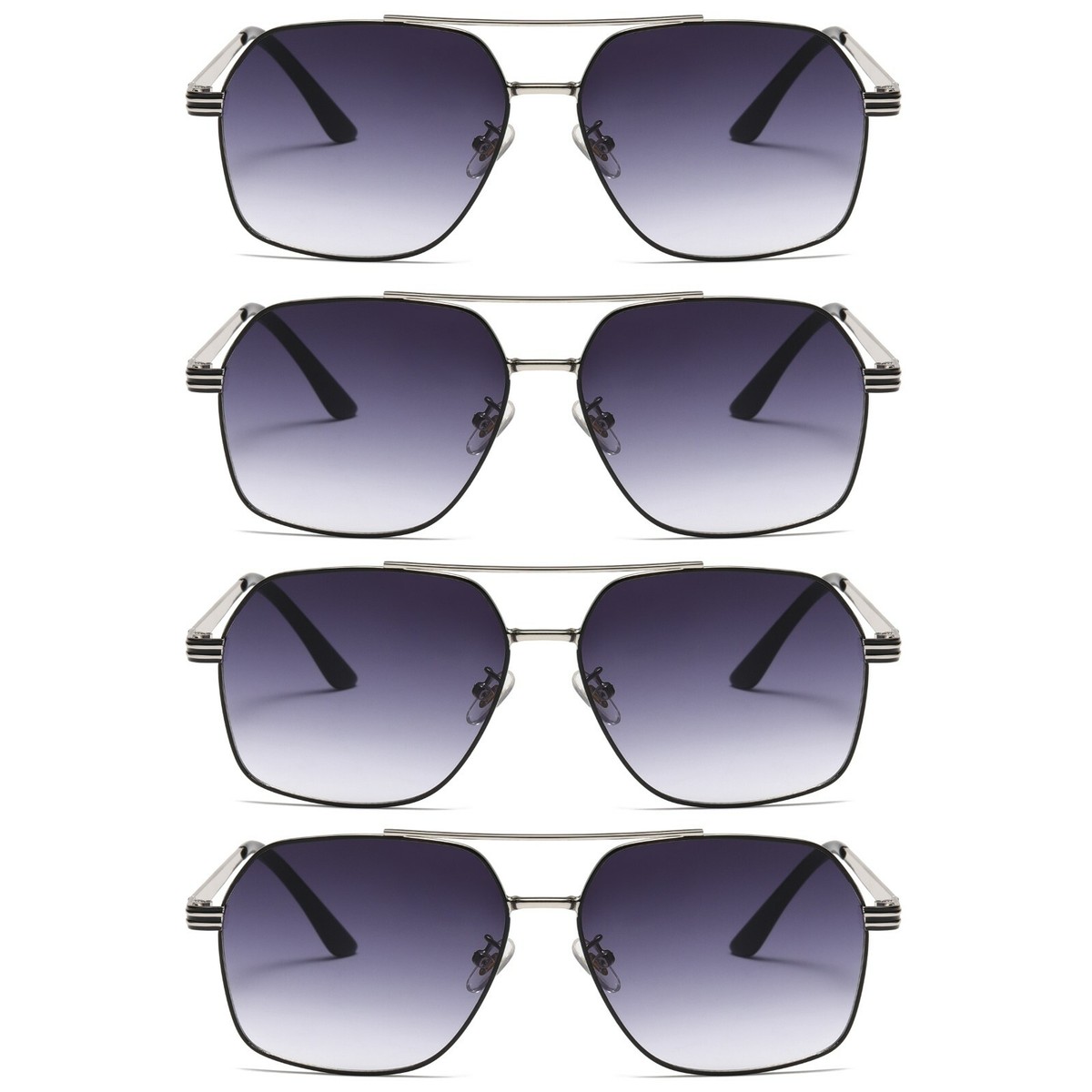 Retro Oversized Aviator Sunglasses UV400 Protection Lightweight Plastic Retro Aviator Sunglasses Retro 70s Plastic Aviator  main image 3