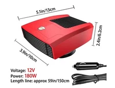 New 12V Car Heater Portable Electric Heating Fan Defogger Defroster Demister