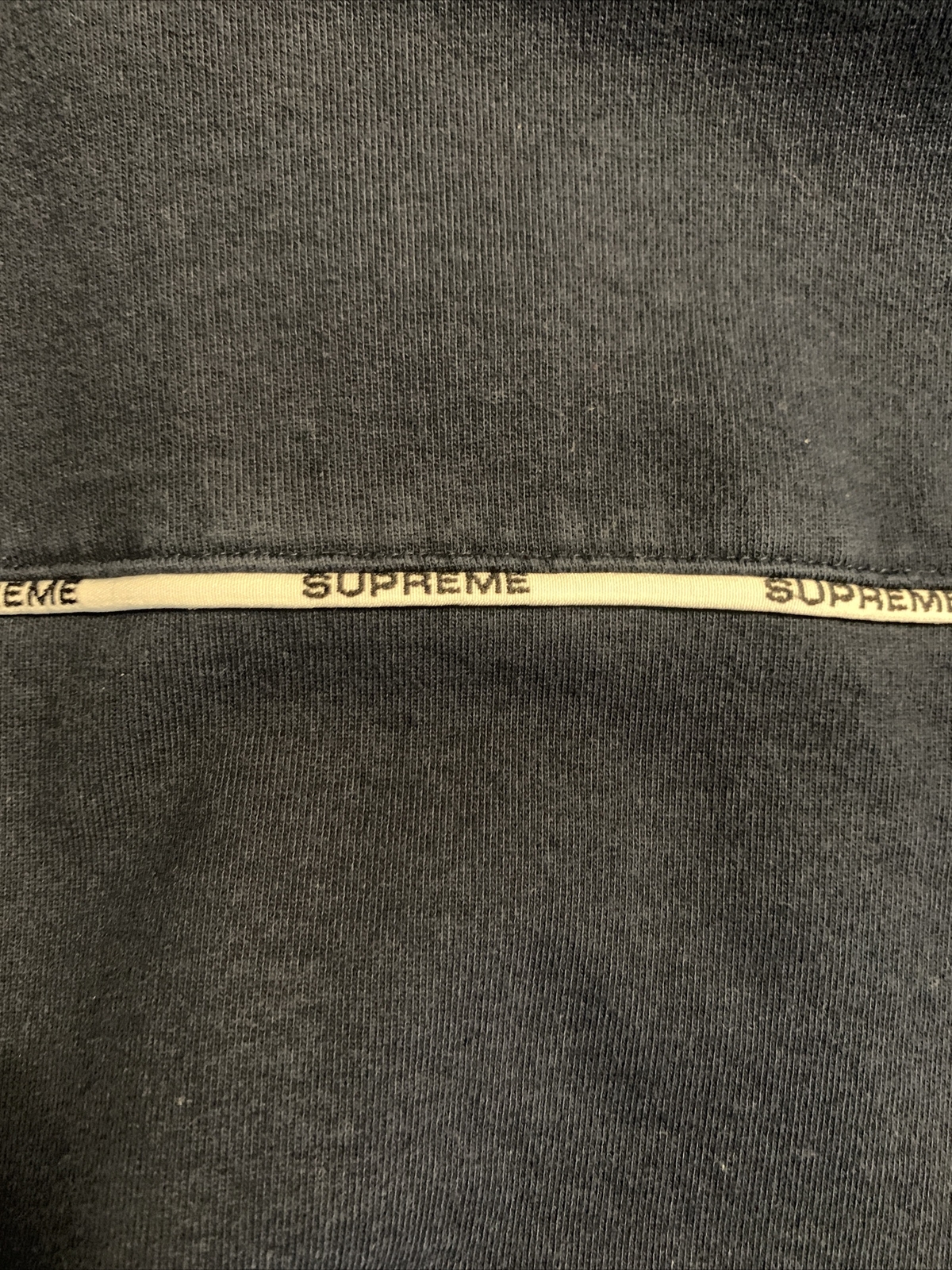 Supreme Logo Piping Half Zip Sweatshirt Gem