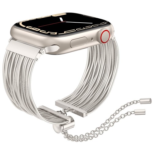 CORREA DE RELOJ APPLE ACERO INOXIDABLE 10/9/8/7/6/5/4/SE ULTRA 1/2 MULTICOLOR LUJO  - Imagen 22 de 22