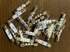 25 New Cool Blue 8V Fuse Lamp LED Light Bulbs for Marantz Sansui Pioneer Kenwood