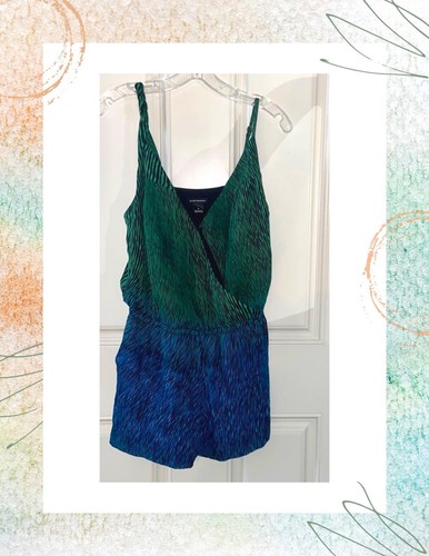 club monaco green/blue romper size 4 | eBay
