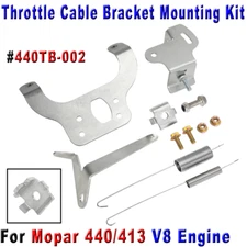 High-Rise Intake Manifold  Throttle Cable Bracket Mounting Kit For Mopar 440/413