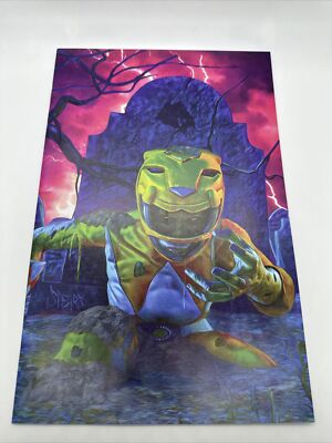 Power Ranger Moving Zombie Raptor Mighty Morphin Power Rangers #119 a 2024 Zombie Ranger Variant Comic ...