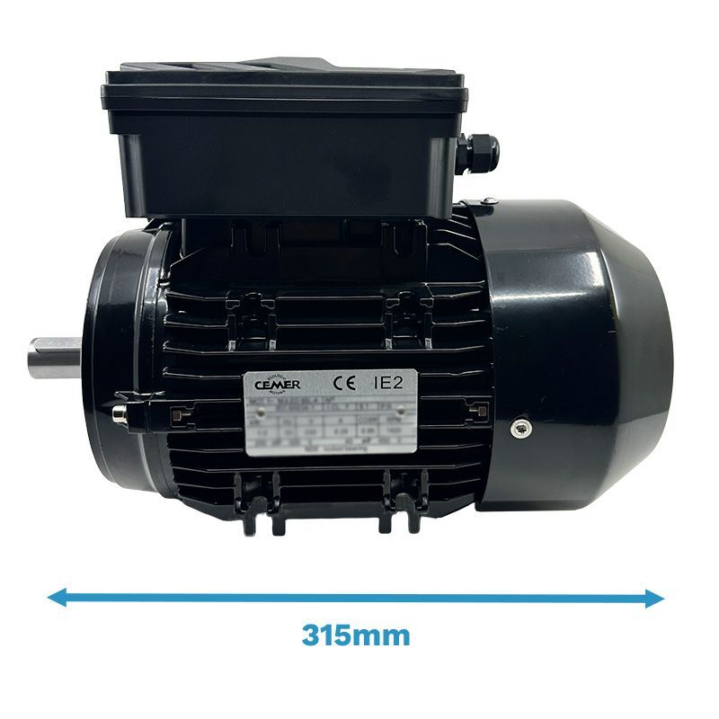 Moteur monophasé 1.5 kW 3000 tr/min 230V 2MY90S B14 à condensateur permanent
