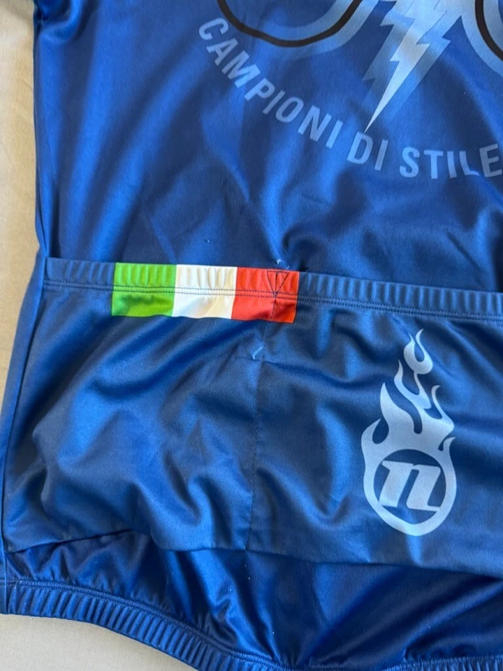 Camiseta deportiva de ciclismo Novara Team para hombre grande manga corta pulóver bolsillos Italia Foto 4 de 4