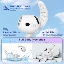 Pairs New Ear Hooks Soft Rubber Earbud Holder Cover fits Airpods 4 Accessories
