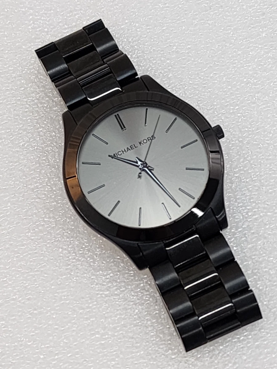 Michael Kors Men s Watch MK8507 Quartz Slim Runway Black Dial