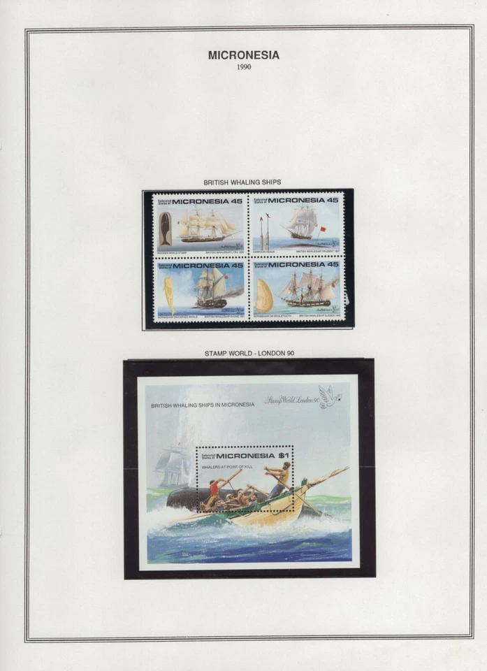 Micronesia 1990 London 90 - Pohnpei - Endangered Species  Sc #106-120 ST1669 - Image 2 of 3