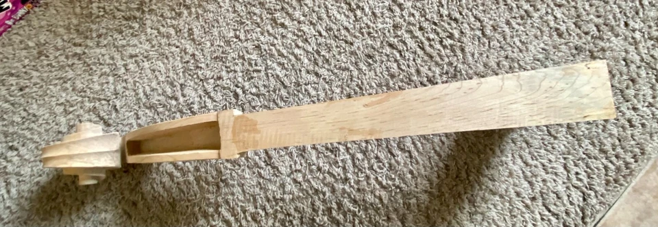 1 Nuovo Doppio Basso Scorrere E Collo 4/4, Sottile Età Acero - Immagine 3 di 4