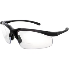 Apex clear bifocal safety glasses 1.5 power Black Frame Clear Lens