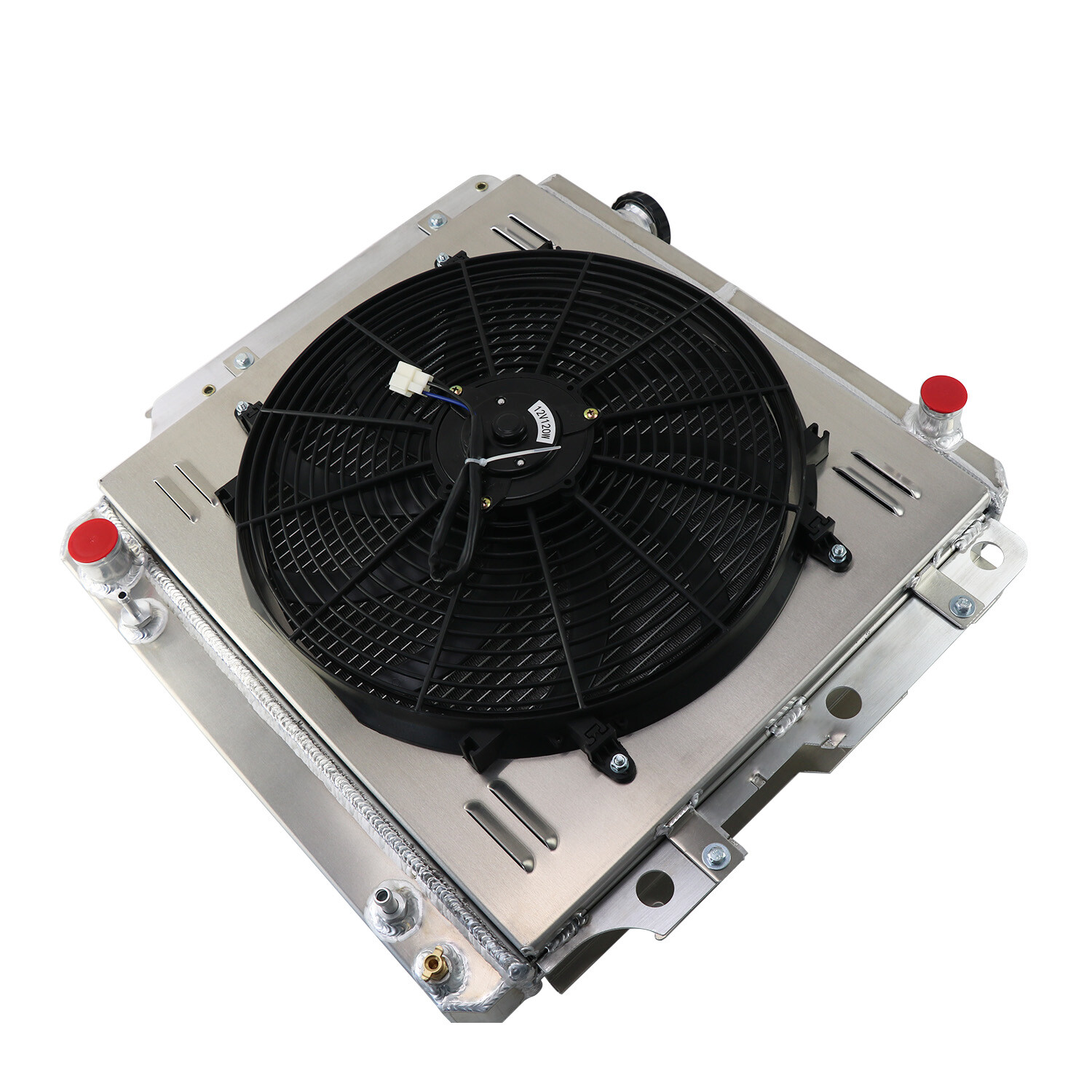 For 19872006 89 95 Jeep Wrangler TJ YJ Aluminum 3 Row Radiator+Shroud