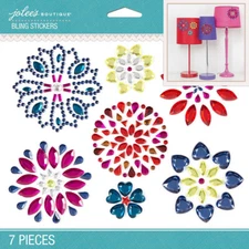 Jolee's Boutique Dimensional Stickers ~ Bright Flowers Bling