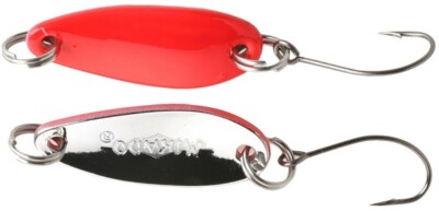 Mikado Forellen Blinker - Mini Spoon 2.4cm/1.5g - Rot-Silver