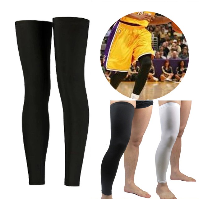 Basketball Calf Stretch Brace Thigh Knee Protector Leg Compression Long Sleeves eBay