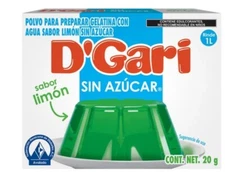 3 D'GARI Gelatin Dessert Sugar Free lemon . Gelatina Light Sin Azucar Limon 20g