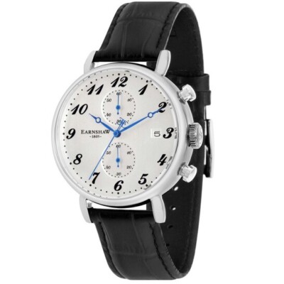 Thomas Earnshaw Grand Legacy Chronograph Quartz White Dial  Watch ES-8089