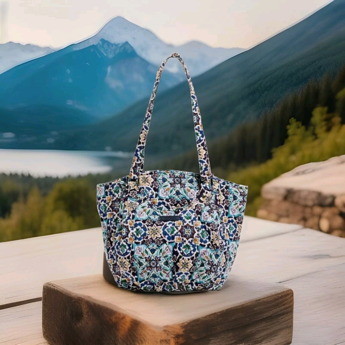 Vera Bradley Glenna Satchel LISBON MEDALLION COOL Purse Bag Tote