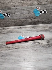 Vintage Antique Red Wooden Spool Textile Mill Thread Bobbin Spindle Farmhouse