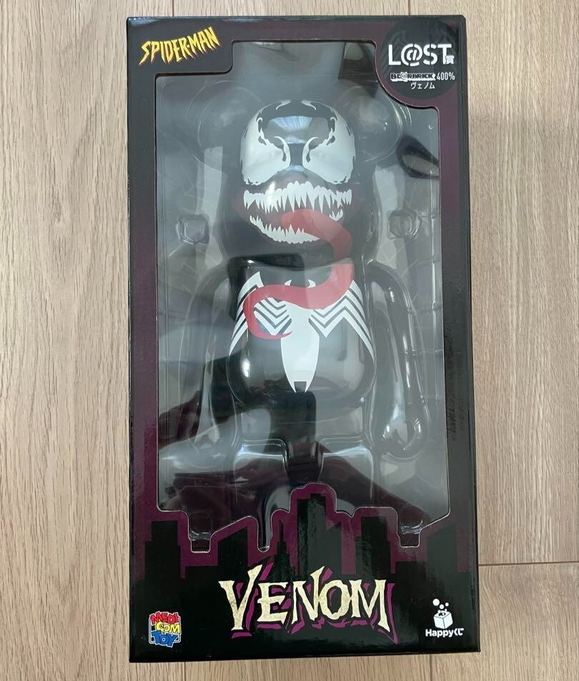 BE@RBRICK VENOM 400% ベアブリック Bearbrick Venom 400% Happy Kuji Last Spider-man Be@rbrick Medicom