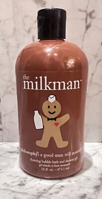 Philosophy MILK MAN Foaming Bubble Bath Shower Gel Body Wash 16 oz NEW
