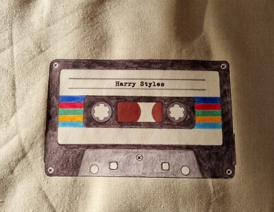 Harry Styles Tote Bag. Exclusive Design. Great Gift. Retro Music Cassette Tape.