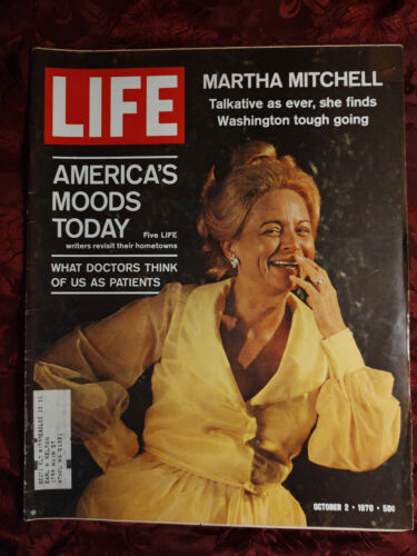 LIFE October 2 1970 Oct 70 MARTHA MITCHELL WASHINGTON DC ALAN ARKIN 