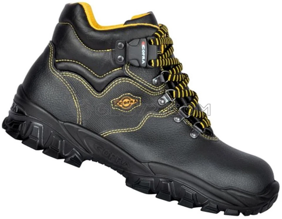 SCARPA ANTINFORTUNISTICA DA LAVORO ALTA IN PELLE COFRA NEW DANUBIO S1 P SRC