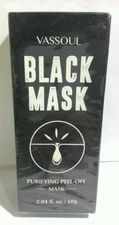 VASSOUL Blackhead Remover, Purifying Deep Cleansing Peel-Off Black Face Mask 