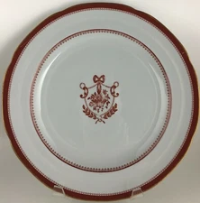Spode Newburyport Y3360 Red Dinner Plate, VGC