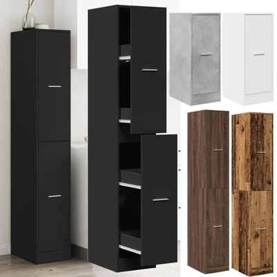 Schmaler Schrank Hochschrank 30x41x174,5 cm Holzwerkstoff Schubladenschrank - Bild 1 von 3