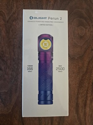 Olight Perun 2 Limited Edition Purple Gradient Headlamp/Flashlight - Sealed/New