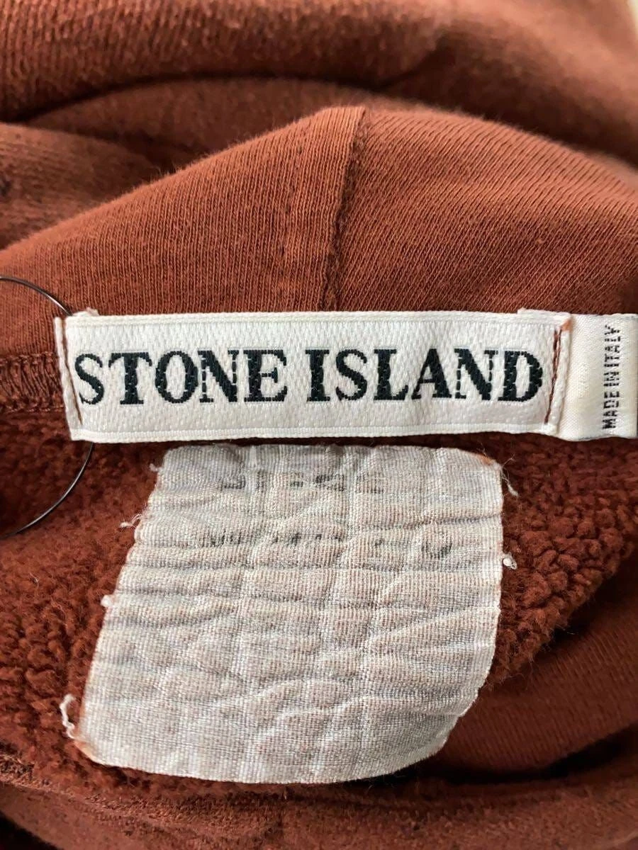 FELPA CON CAPPUCCIO STONE ISLAND ANNI 90 ARCHIVIO M COTONE MARRONE TINTA UNITA usata