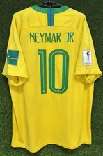 NEYMAR JR #10 MENS BRAZIL BRASIL 2018/2020 FOOTBALL SOCCER SHIRT JERSEY SIZE 2XL