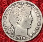 1910 Barber Half Dollar VG-F