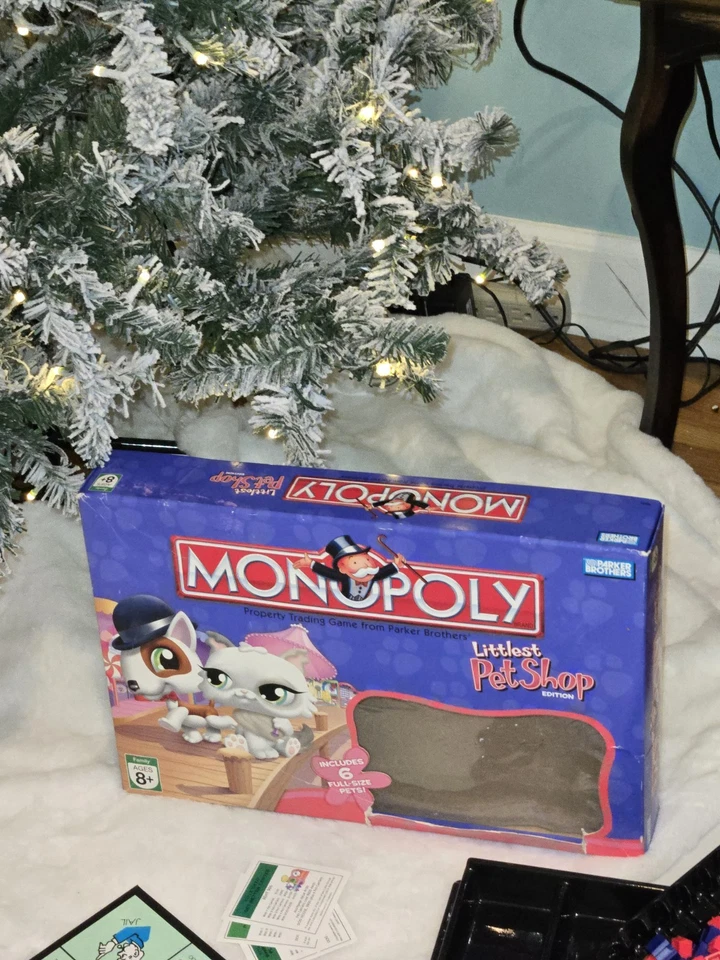 Littlest Pet Shop Monopoly Edition Game Vintage 2007, Missing 2 Items. See Desc - Image 2 of 4