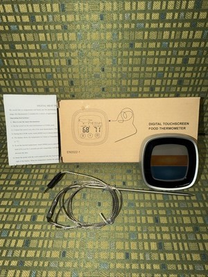 Wire Digital Meat Thermometer, Instant Read, Long Wire Range, Alarm, Backlit,...