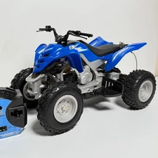 Yamaha Raptor 700R RC Quad Blue ATV WITH Remote Control Tested Working