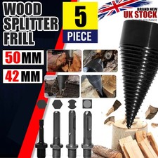 42/50mm Firewood Drill Bit Hex Shank Wood Log Splitter Screw Splitting Screw