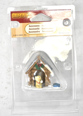 Lexmax Log Cabin Dog House Christmas Village Accessory Vail Home Decor