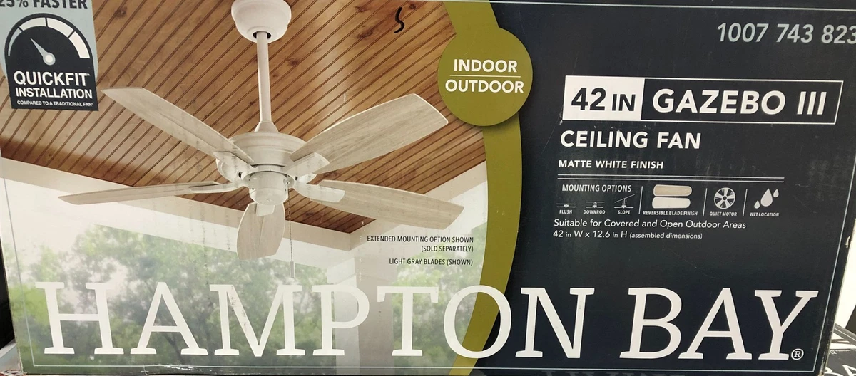 Hampton Bay Ceiling Fans 42 in Fan Width for sale | eBay