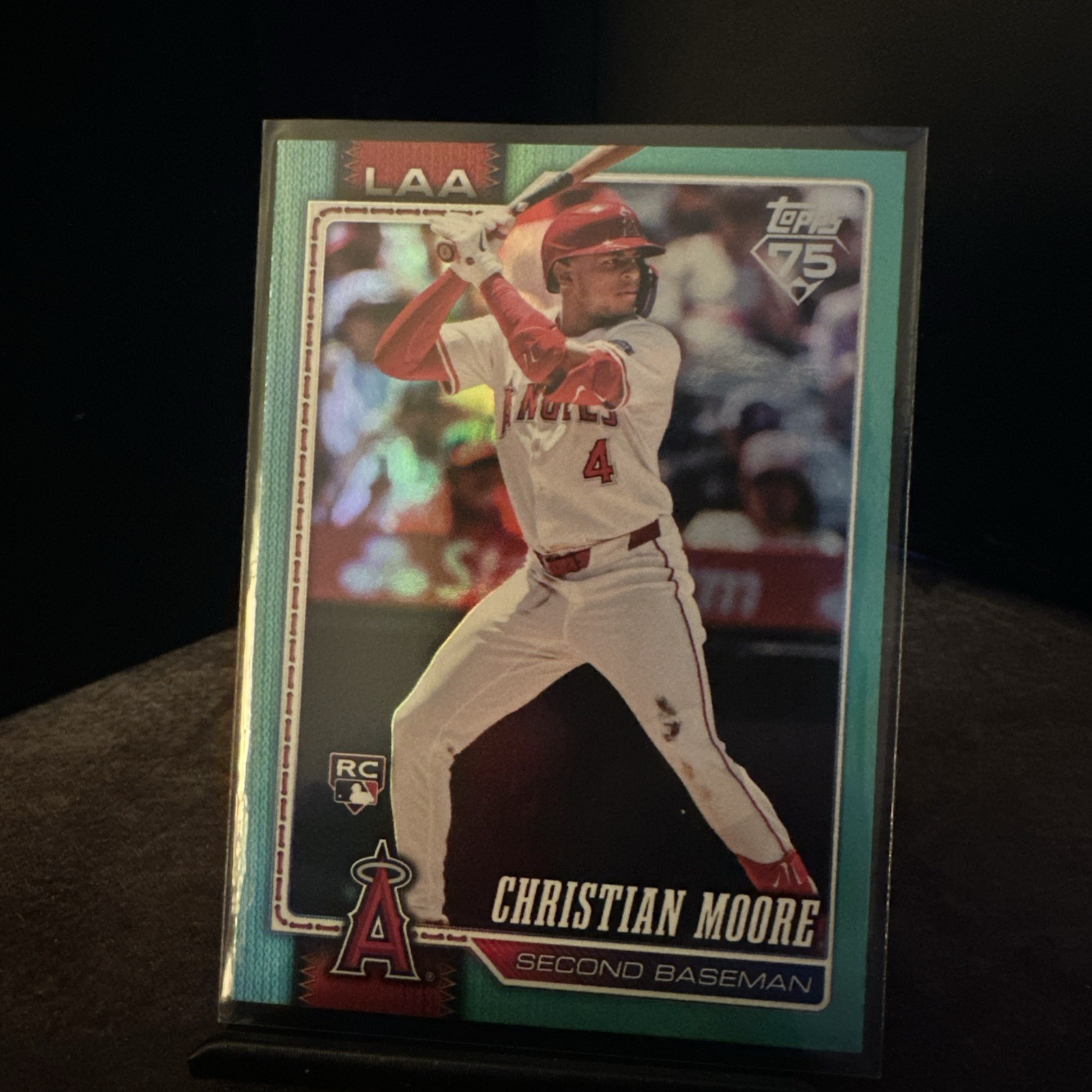 🔌IU 2026 TOPPS SERIES 1 BASEBALL AQUA RAINBOW FOIL RC CHRISTIAN MOORE #147