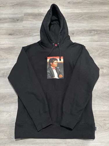 Sweat à capuche Supreme x Michael Jackson noir moyen SS17