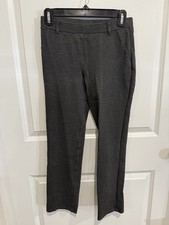 Quince Ultra Stretch Ponte Straight Leg Pants Charcoal XS Minimalist Essential