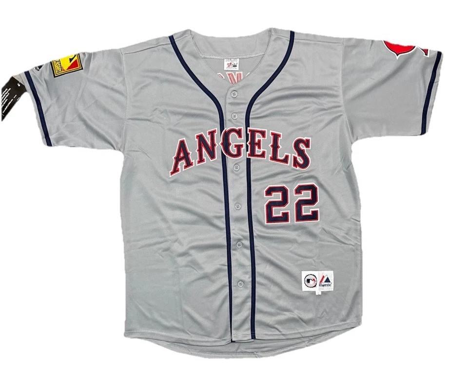 Bo Jackson 1994 California Angels Grey Road Jersey w/ 125th Patch Men’s Large - Image 2 of 4