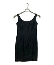 GUCCI Silk Linen Sleeveless Dress/ Black/ Size 42