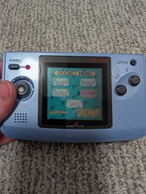 Neo Geo Pocket Color Console Platinum Blue Video Game SNK Tested, NEW BATTERY!
