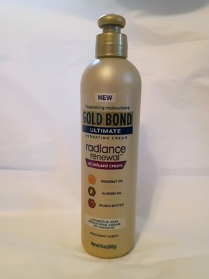 New Gold Bond Ultimate Radiance Renewal Oil Infused Cream Essential Oils Coconut