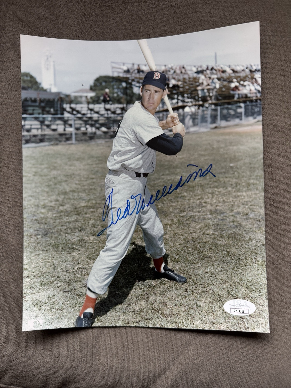 Ted Williams Signed  8x10 Photo Boston Red Sox JSA Authenticated LOA MLB HOF