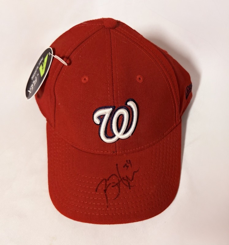 Bryce Harper Signed Autographed Baseball Hat Washington Nationals w/ 2 COA’s!